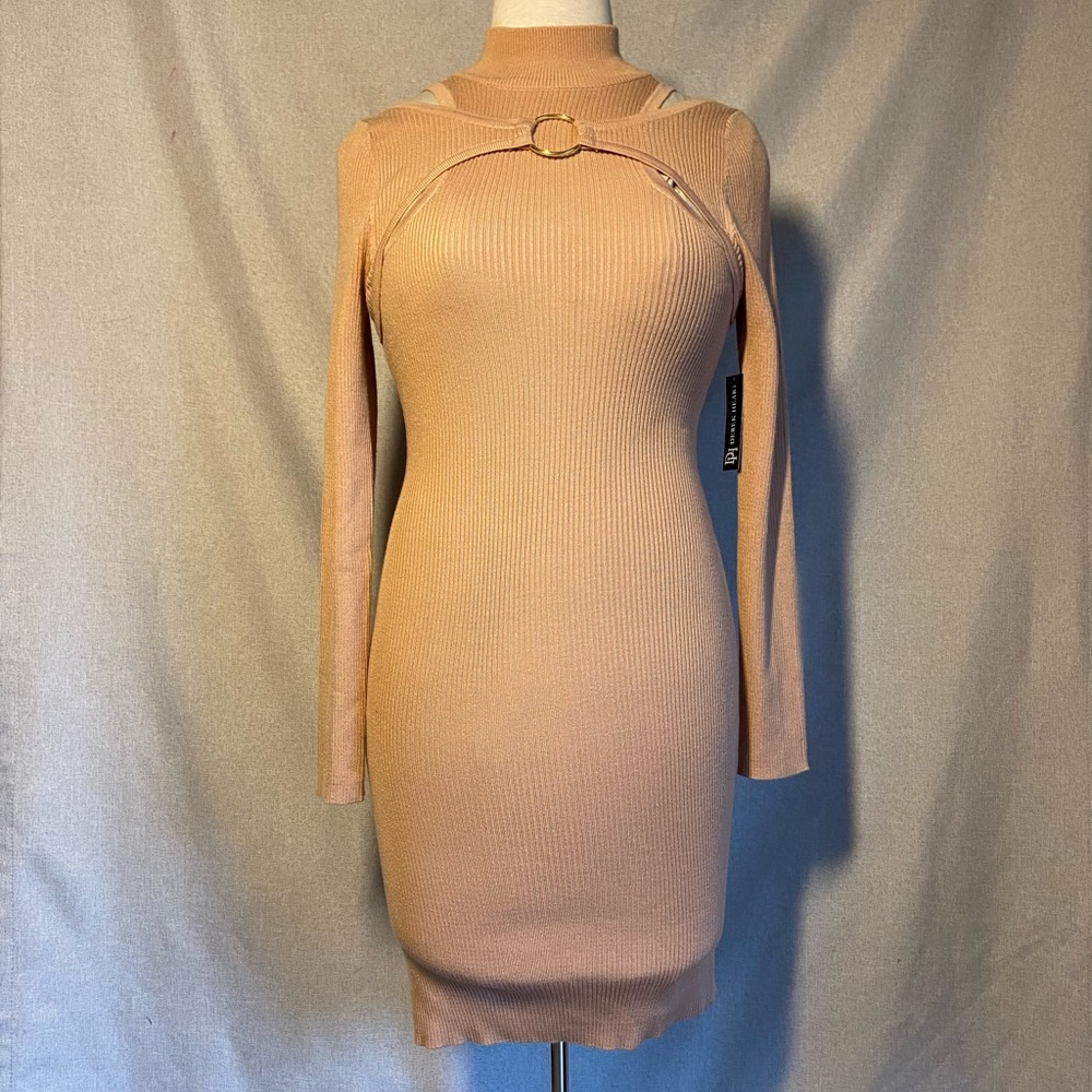 Derek Heart Turtleneck Dress Size L Brand New.
